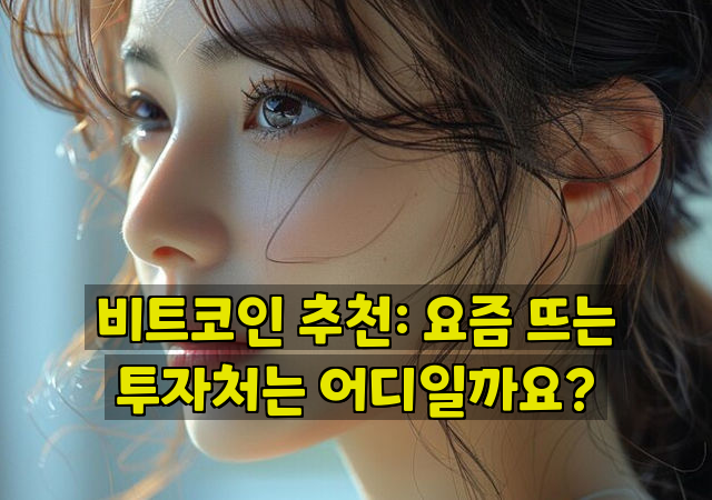 비트코인 추천: 요즘 뜨는 투자처는 어디일까요?